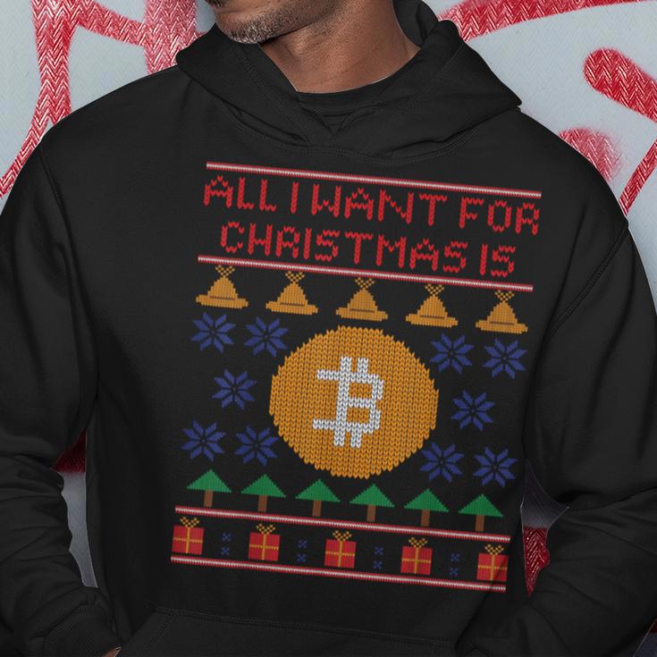 Ugly Christmas Bitcoin Short Sleeve Kapuzenpullover Lustige Geschenke