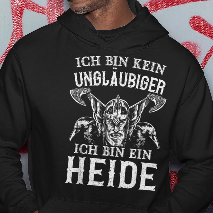 Germaniking Ich Bin Kein Unbelubiger Ich Bin Ein Heide Kapuzenpullover Lustige Geschenke