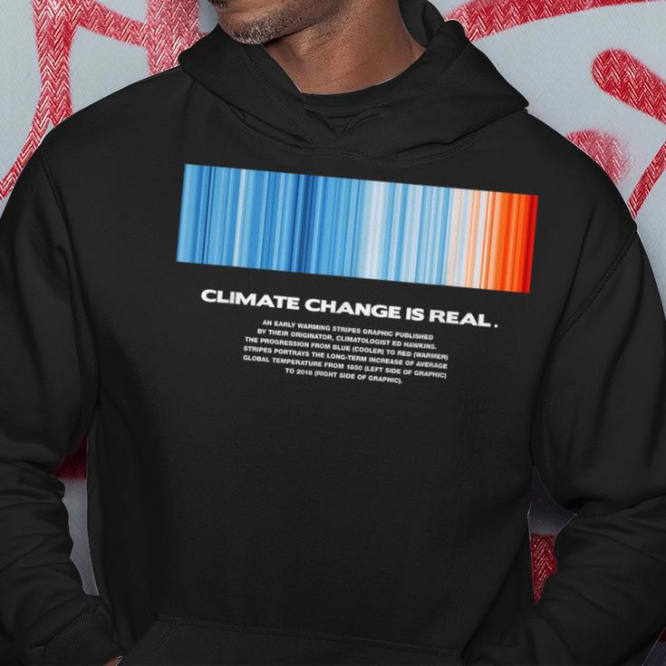 Global Warming Blue Red Stripe Climate Change Is Real Stop Kapuzenpullover Lustige Geschenke