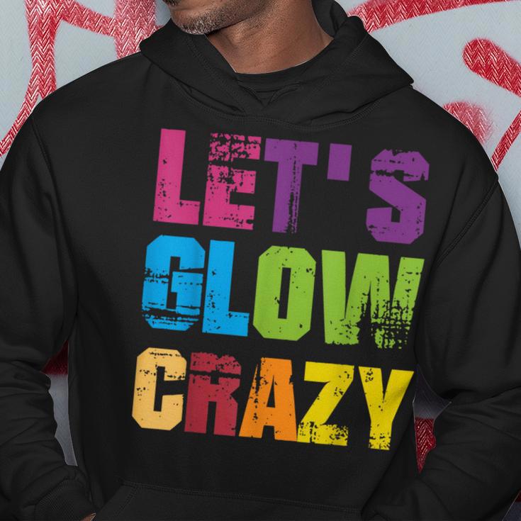 Lets A Glow Crazy Retro Colourful Quote Group Team Tie Dye Kapuzenpullover Lustige Geschenke