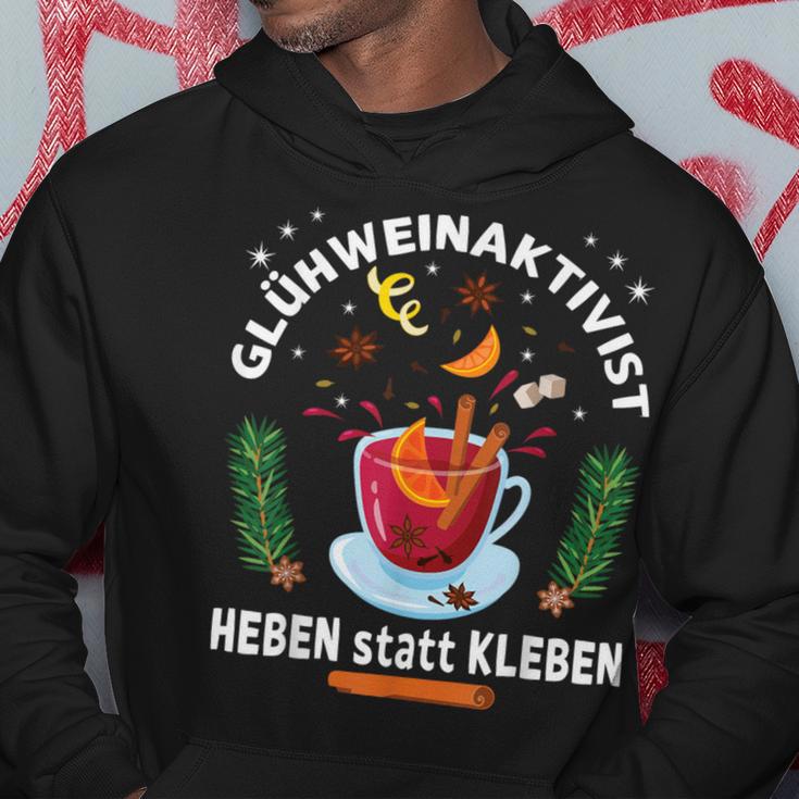 Glühweinaktivist Heben Statt Kleben Glühwein Aktivist Kapuzenpullover Lustige Geschenke