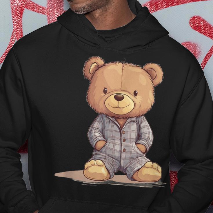 Great Teddy Bear In Soft And Cosy Pyjamas Kapuzenpullover Lustige Geschenke