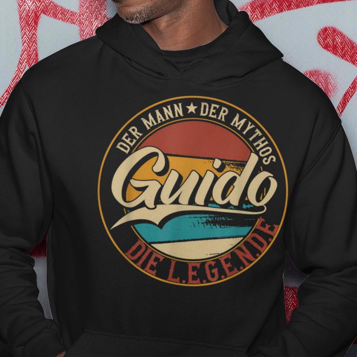 Guido The Man Of Mythos The Legend First Name Kapuzenpullover Lustige Geschenke