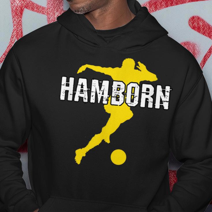 Hamborn Football Kicken Fan Nrw Stadium Yellow Kapuzenpullover Lustige Geschenke