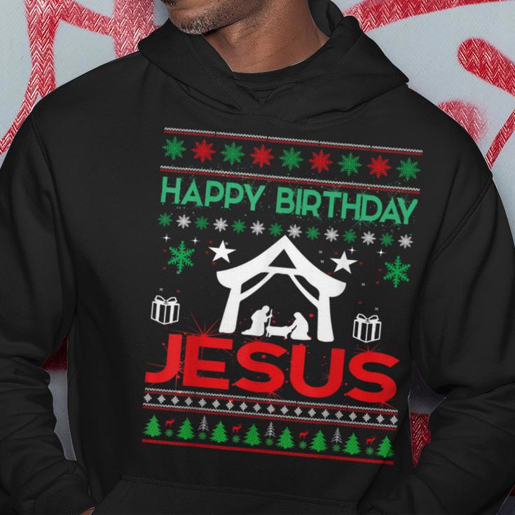 Happy Birthday Jesus Ugly Christmas Jumper Kapuzenpullover Lustige Geschenke