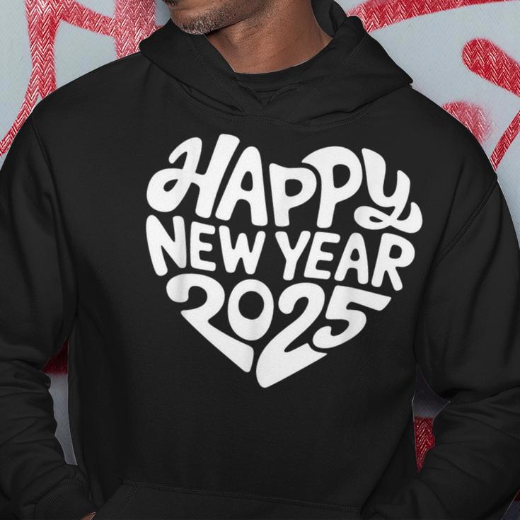 Happy New Year 2025 Heart Happy New Year New Year Kapuzenpullover Lustige Geschenke