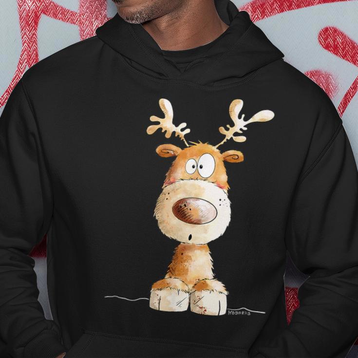 Happy Reindeer I Deer Wild Animal Elk Christmas Fun Kapuzenpullover Lustige Geschenke