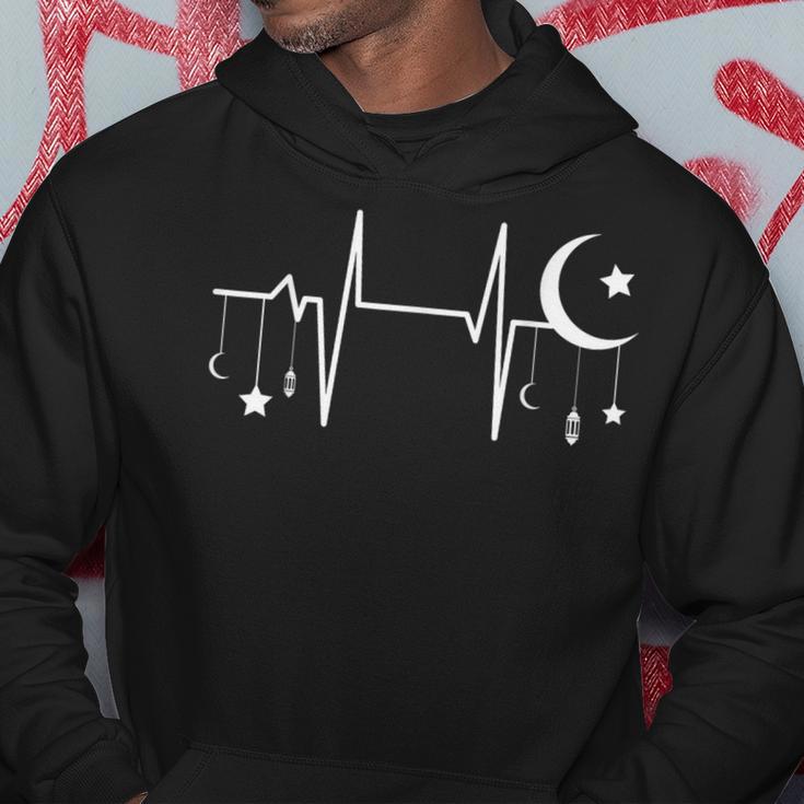 Heartbeat Of Faith – Islamic Crescent And Lantern Kapuzenpullover Lustige Geschenke