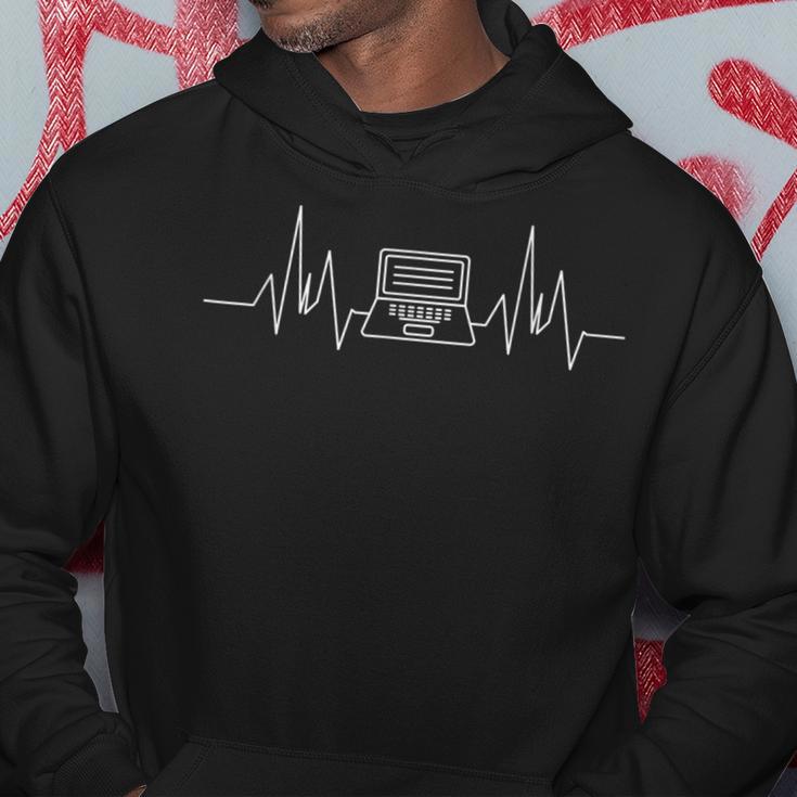 Heartbeat Pulse Ekg For Computer And Information Heartbeat Kapuzenpullover Lustige Geschenke