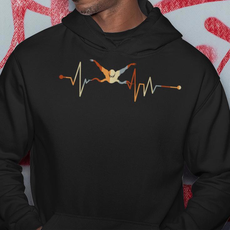 Heartbeat Swimming – Idea For Swimmers Kapuzenpullover Lustige Geschenke