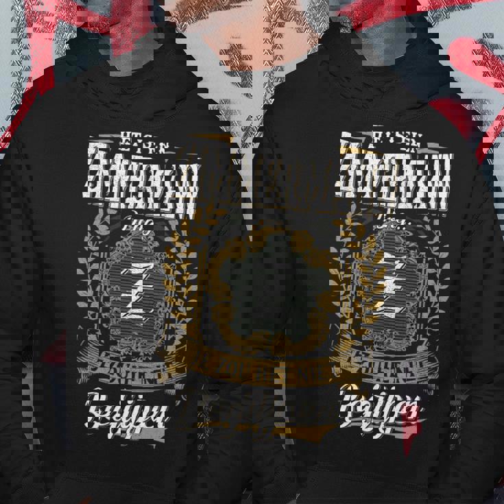 Het Is Een Zimmermann Ding Je Zou Het Niet Begrijpen Zimmermann Naam Kapuzenpullover Lustige Geschenke