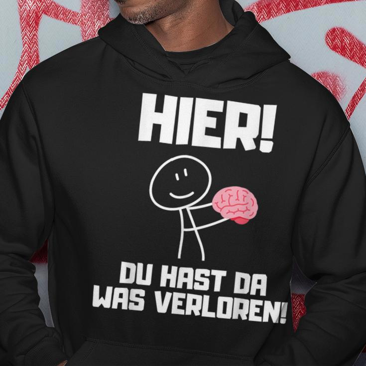 Hier Du Hast Da Waserloren Kapuzenpullover Lustige Geschenke