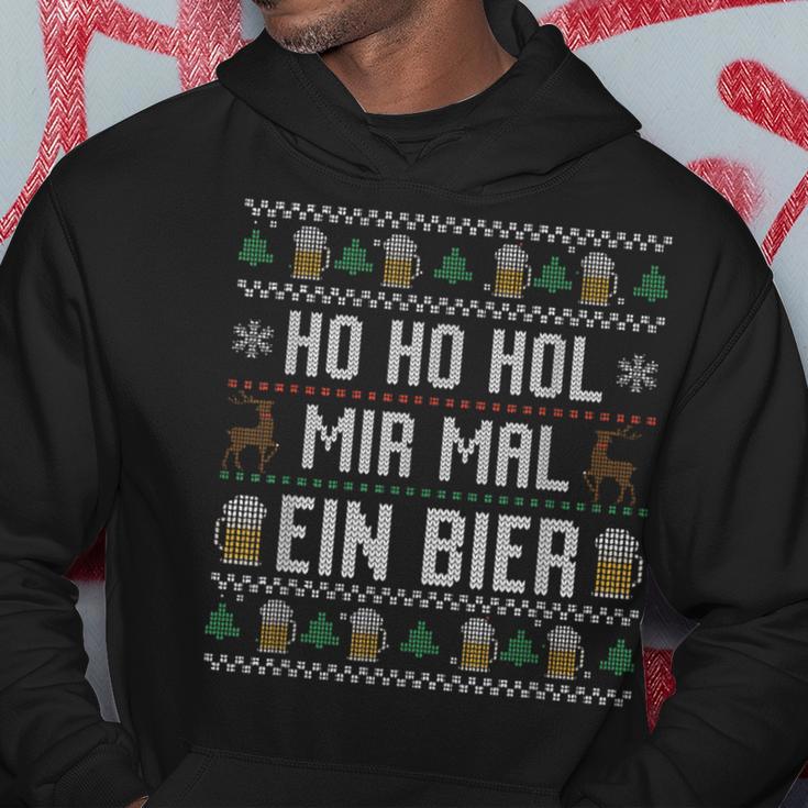 Ho Ho Hol Mir Mal Ein Bier Christmas Kapuzenpullover Lustige Geschenke