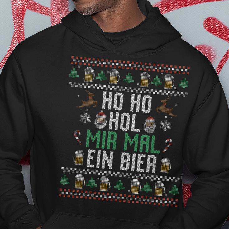 Ho Ho Hol Mir Mal Ein Bier Christmas Kapuzenpullover Lustige Geschenke