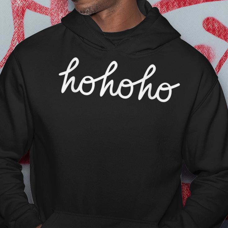 Hohoho Weihnachten Handwriting Kapuzenpullover Lustige Geschenke