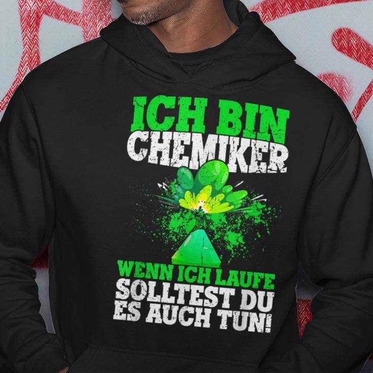 Ich Bin Chemiker Wenn Ich Laufe Solltest Du Es Auch Tun S Kapuzenpullover Lustige Geschenke