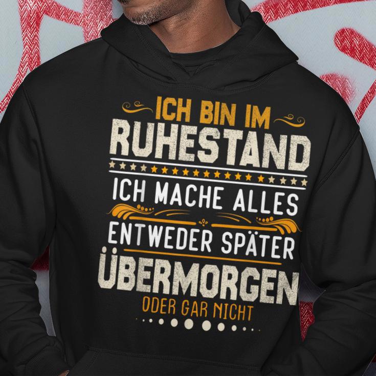 Ich Bin Im Ruhestand Ich Mache Alles Entweder Pensioner Kapuzenpullover Lustige Geschenke