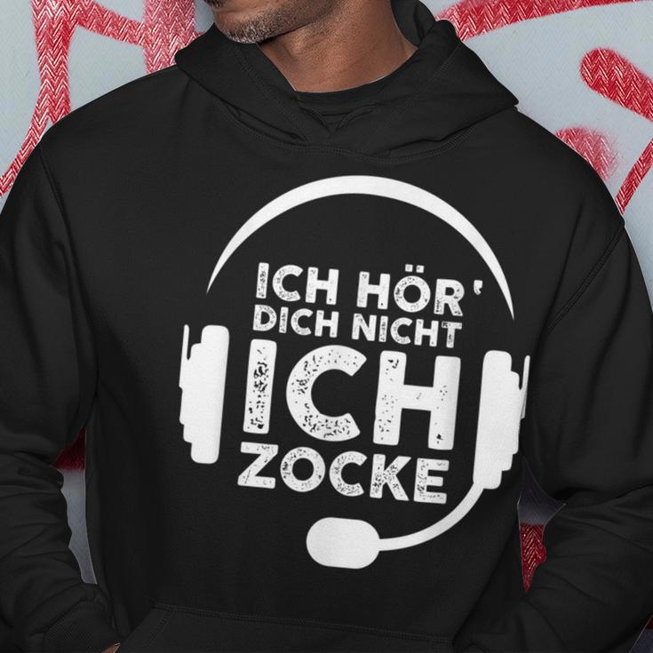 Ich Hördich Nicht Ich Zocke Gamer Joke Slogan Nerd Kapuzenpullover Lustige Geschenke