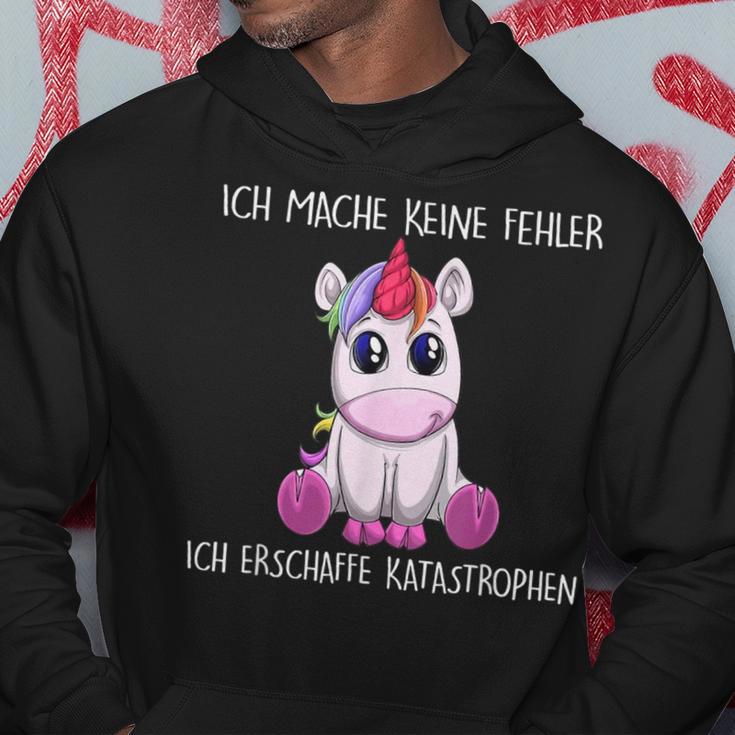 Ich Mache Keine Fehler Ich Erschaffe Katastrophen Einhorn Kapuzenpullover Lustige Geschenke