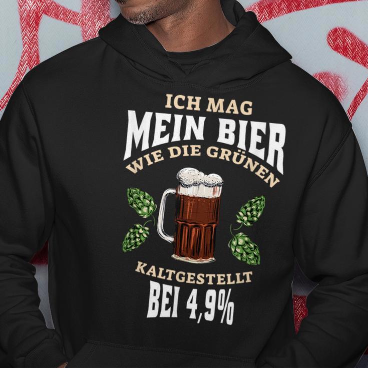 Ich Mag Mein Bier Kaltgestellt Kapuzenpullover Lustige Geschenke