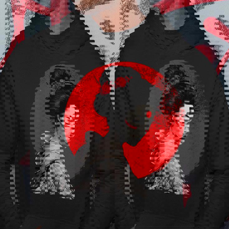 Impresionante Geisha Samurai Pintura Japonesa Tradicional A Sudadera Regalos divertidos