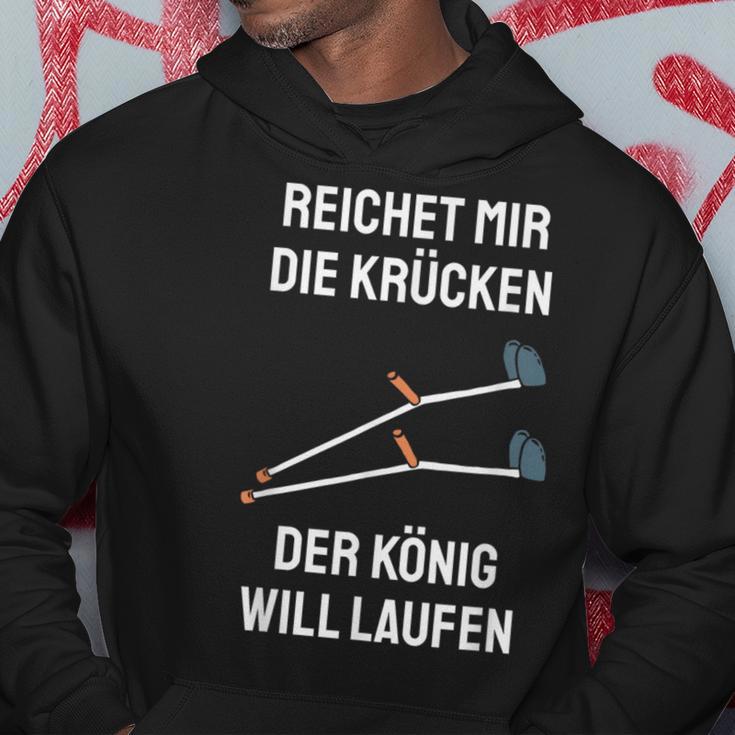 Injury Crutches Saying Gute Bessung S Kapuzenpullover Lustige Geschenke