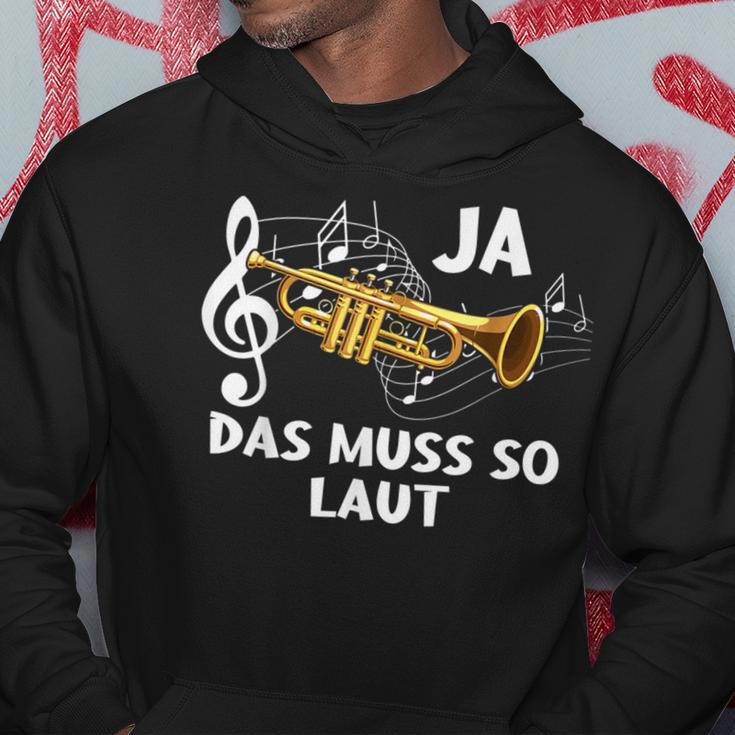 Ja Das Muss So Laut Trumpete Music Kapuzenpullover Lustige Geschenke