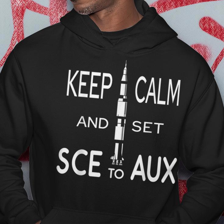 Keep Calm And Set Sce With Saturn For Rocket Science On Aux Kapuzenpullover Lustige Geschenke