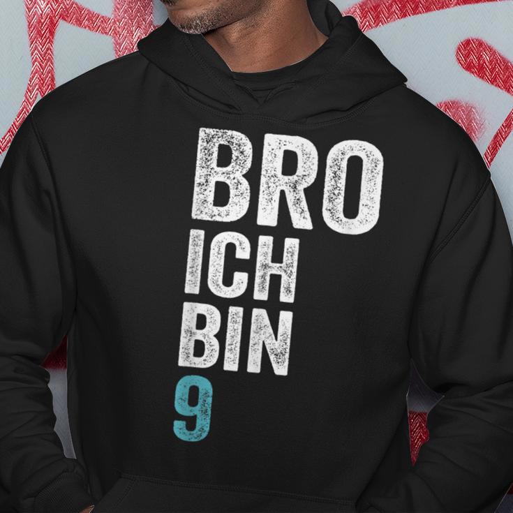 Kinder Bro Ich Bin 9 Jahre Alt Birthday 9Th Birthday Kapuzenpullover Lustige Geschenke