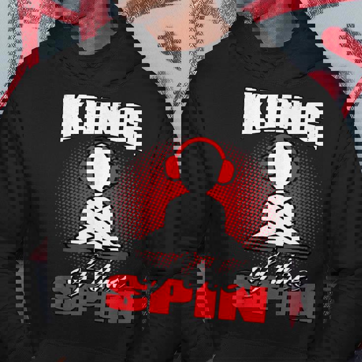 King Of The Spin Edm Dj Music Lover Sudadera Regalos divertidos