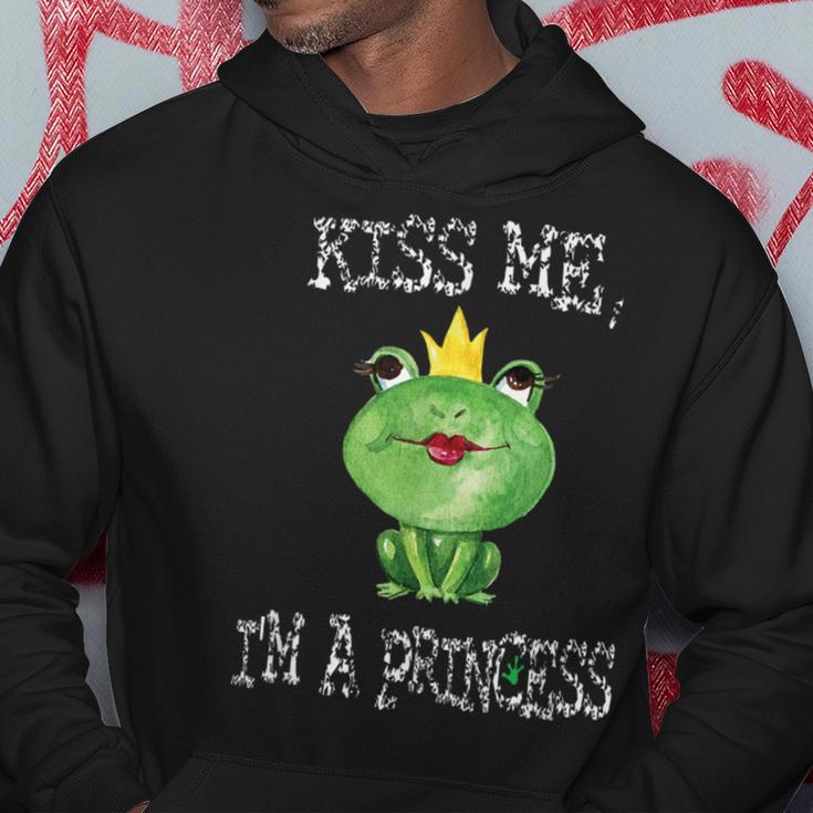 Kiss Me I'm A Princess Frog Kapuzenpullover Lustige Geschenke