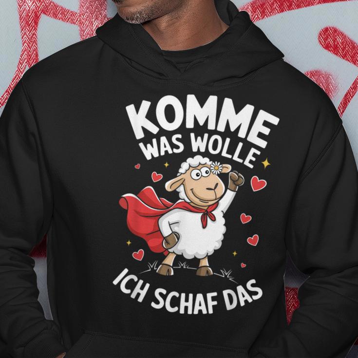 Komme Was Wolle Ich Schaf Das Landwirt Bauernhof Motivation Kapuzenpullover Lustige Geschenke