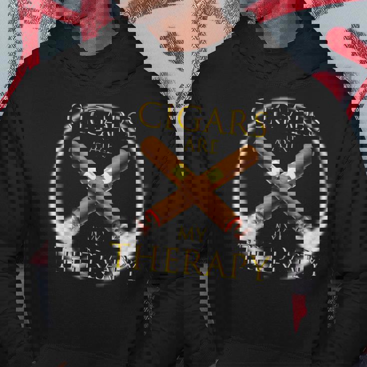 Les Cigares Amusants Sont Ma Thérapie Cadeau Du Fumeur De Ci Sweat à capuche Cadeaux drôles