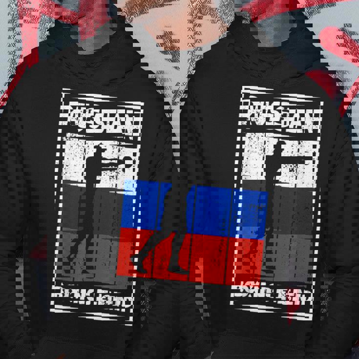 Leyenda De Boxeo Ruso Con Bandera Para Boxeador De Rusia Sudadera Regalos divertidos