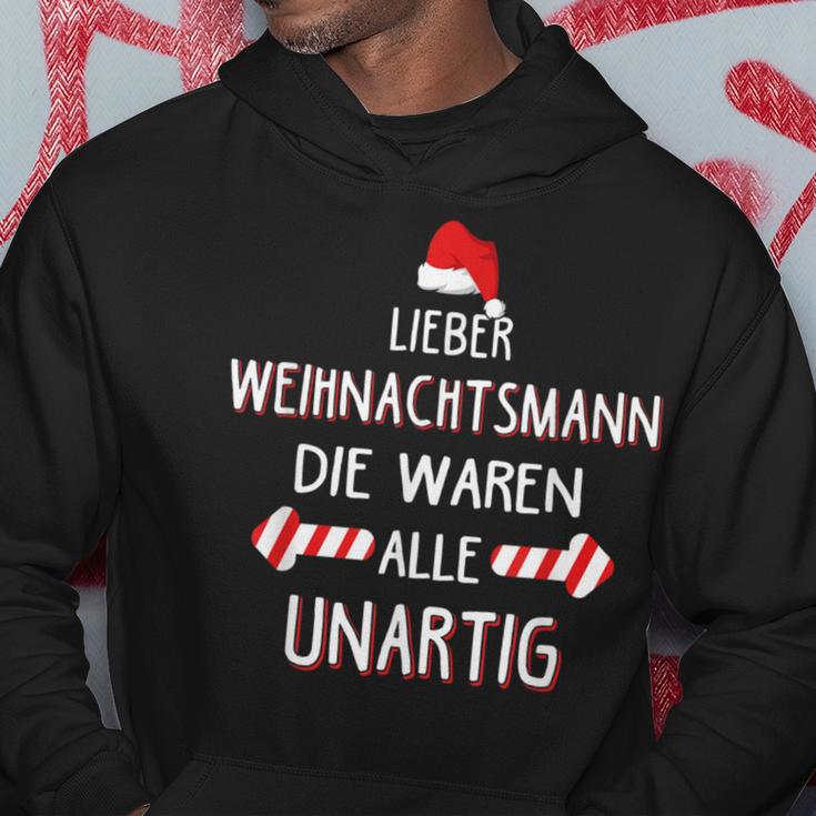 Lieber Weihnachtsmann Die Waren Alle Unartig Kapuzenpullover Lustige Geschenke