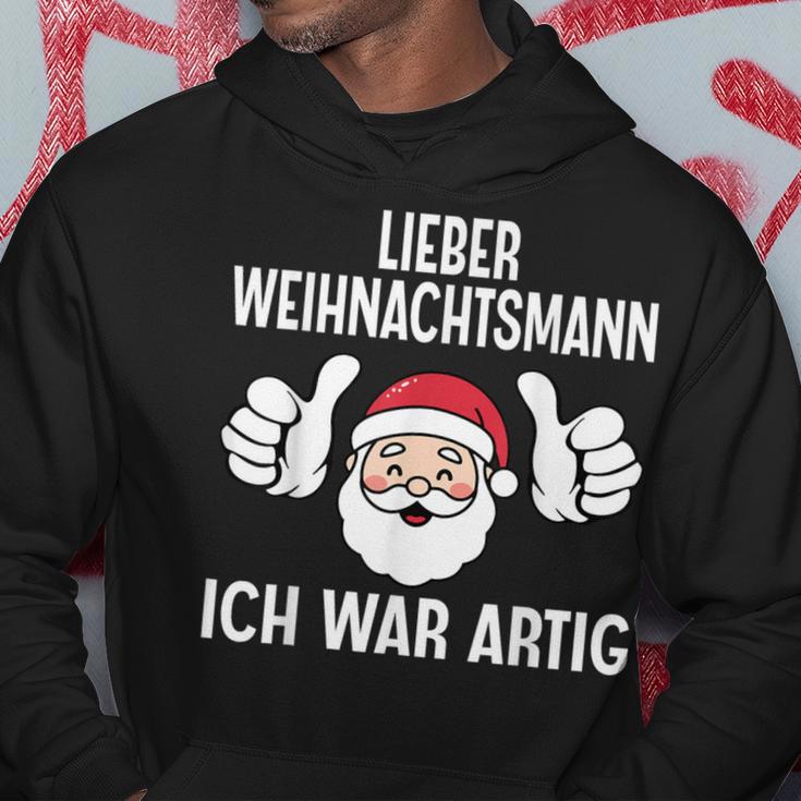 Lieber Weihnachtsmann Ich War Artig Christmas Kapuzenpullover Lustige Geschenke