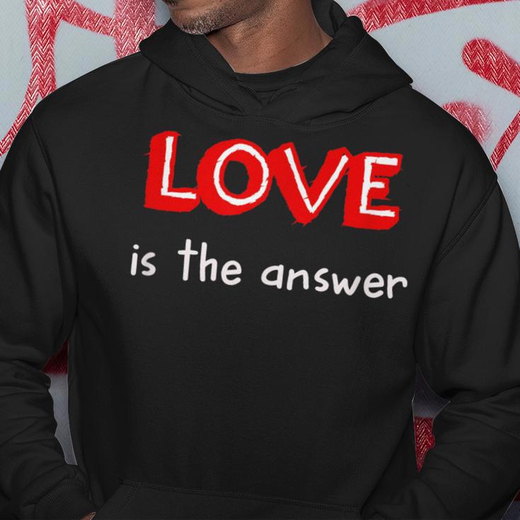 Love Is The Answer Kapuzenpullover Lustige Geschenke