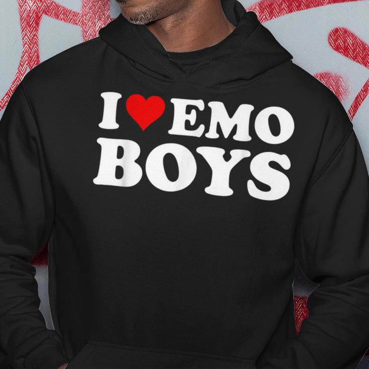 I Love Emo Boys Kapuzenpullover Lustige Geschenke