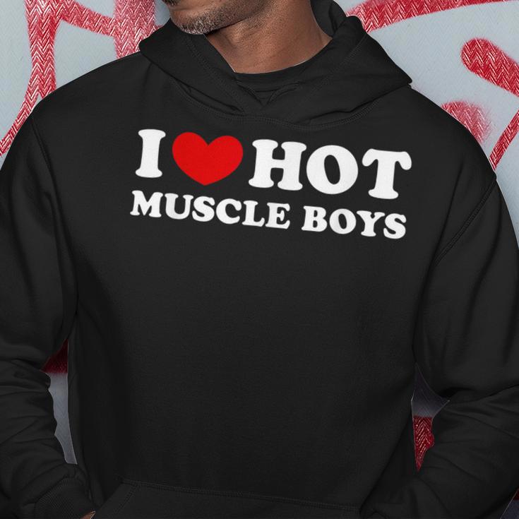 I Love Hot Muscle Boys I Love Hot Muscle Boys Kapuzenpullover Lustige Geschenke