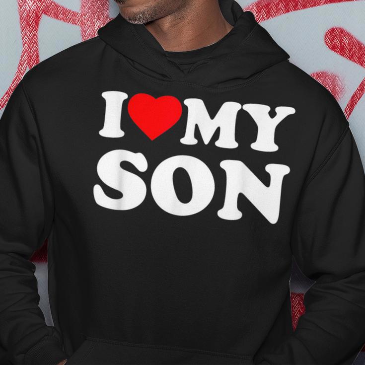 I Love My Son Heart Kapuzenpullover Lustige Geschenke