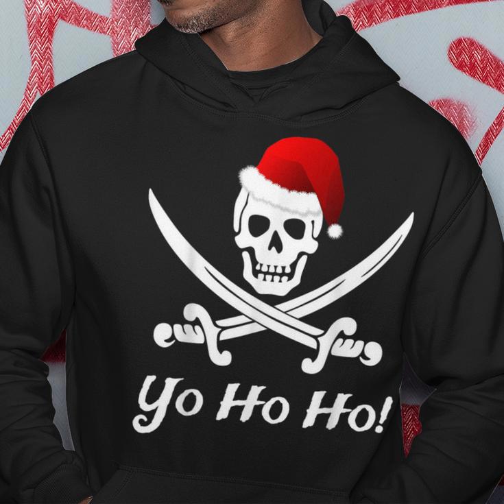 Lustiges Weihnachten Piraten Pirat Weihnachtsmann Hut Yo Ho Kapuzenpullover Lustige Geschenke