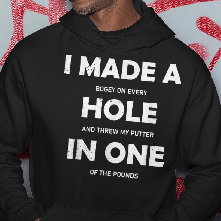 I Made A Hole In One Golf Player Court S Kapuzenpullover Lustige Geschenke