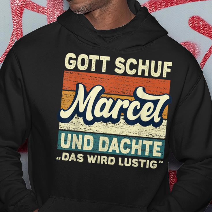 Marcel Name Saying Gott Schuf Marcel Kapuzenpullover Lustige Geschenke