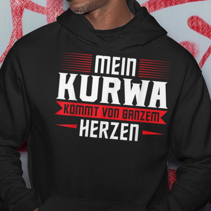 Mein Kurwa Kommton Ganzem Herz Polen Kurwa Kapuzenpullover Lustige Geschenke