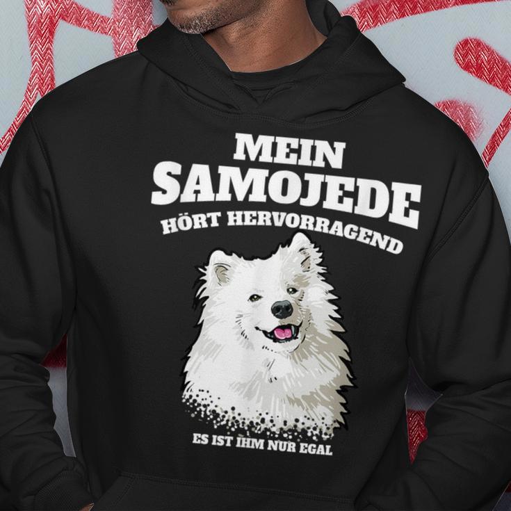 Mein Samojede Hört Superb Es Ist Ihm Nur Egal Gassi Kapuzenpullover Lustige Geschenke