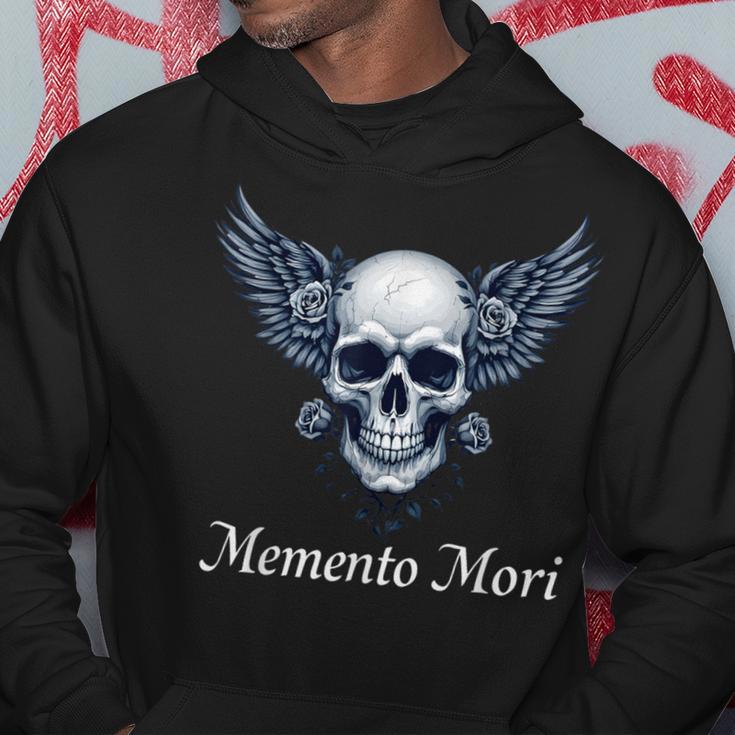 Memento Mori Gothic Skull & Wings Kapuzenpullover Lustige Geschenke