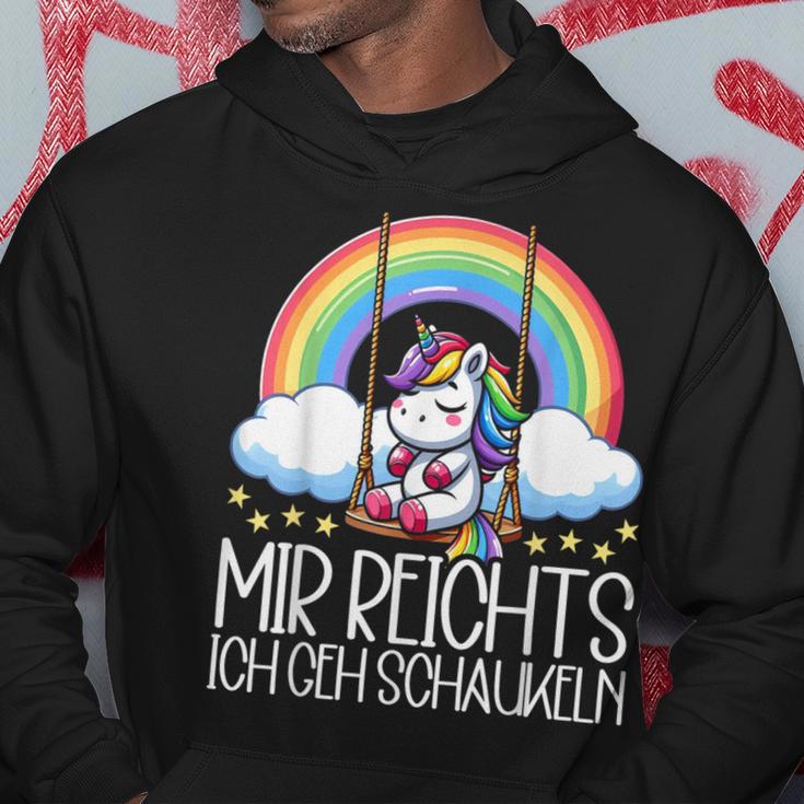 Mir Reichts Ich Geh Schaukeln Unicorn Partner Look Kapuzenpullover Lustige Geschenke