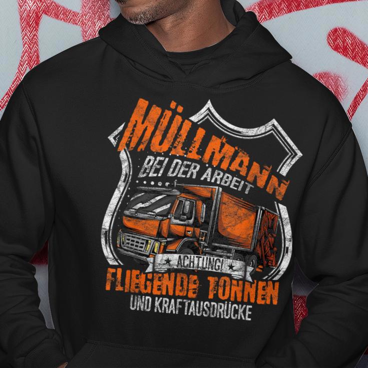 Müllmann Bei Der Arbeit Müllwerker Müllfahrer Kapuzenpullover Lustige Geschenke