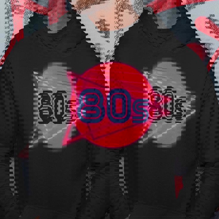 Nacido En Los Años 80 Neon Light Disco Música Cumpleaños Punk Music Sudadera Regalos divertidos
