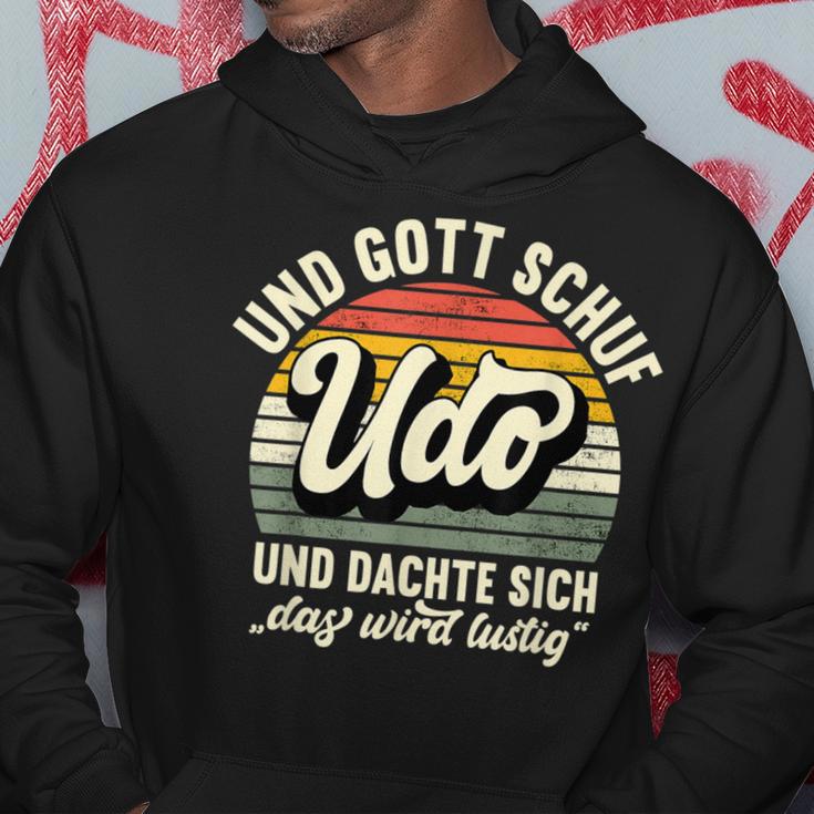 Name Udo Slogan And Gott Schuf Udo S Kapuzenpullover Lustige Geschenke